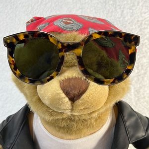 Karen Walker Crazy Tort with Gold Sunglasses